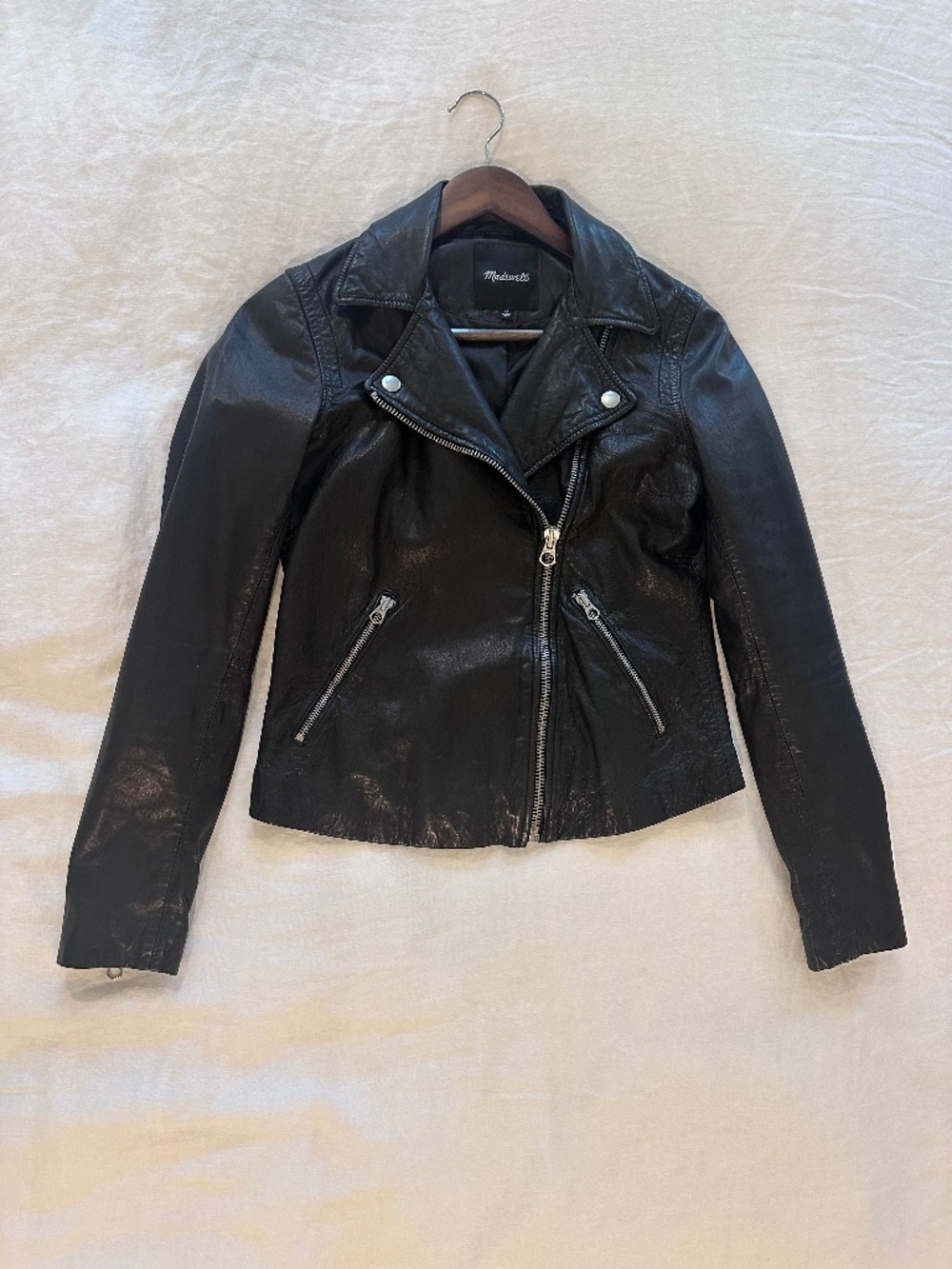 Madewell The Washed Leather Motorcycle Jacket